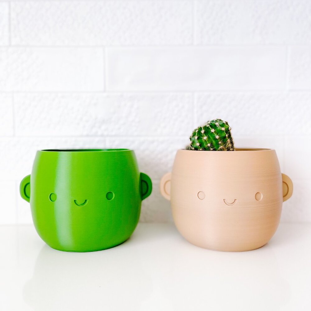 Justin pot // plant pots for lined plants // 3D printed